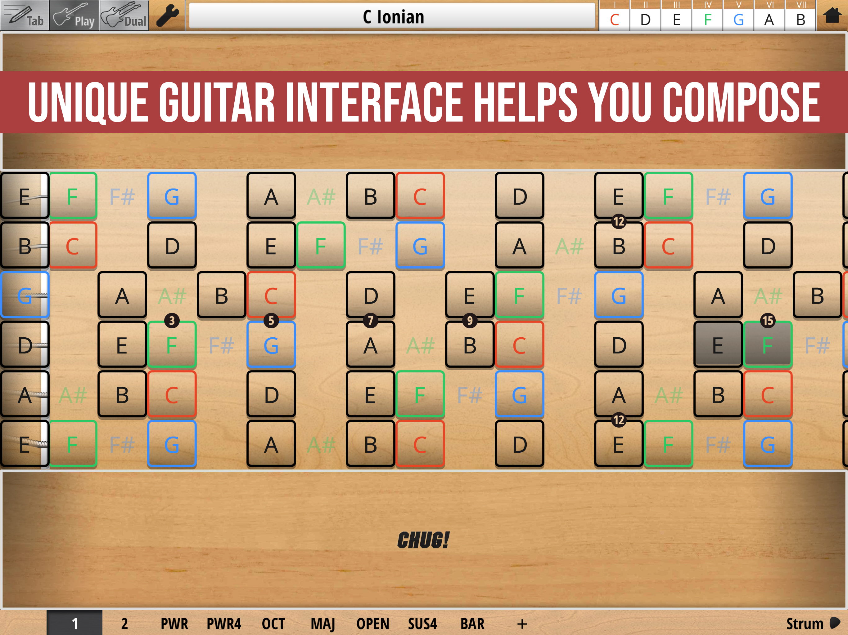 Jam Maestro: create guitar tab