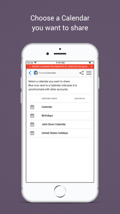Easy Sync & Share Calendar screenshot 2