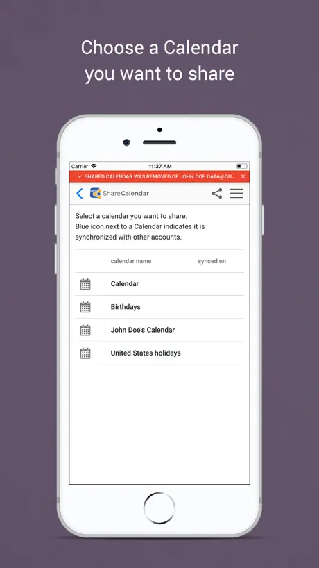 Easy Sync & Share Calendar