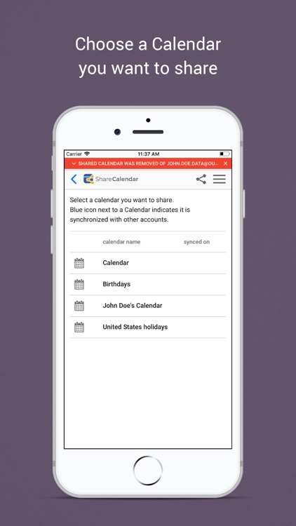 Easy Sync & Share Calendar