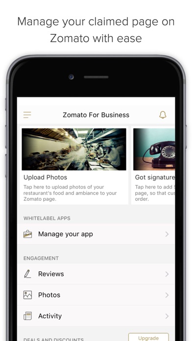 Screenshot #1 pour zomato for business