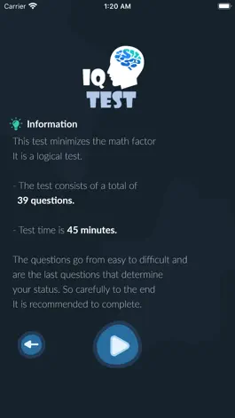 Game screenshot IQ Test - Intelligence Test apk