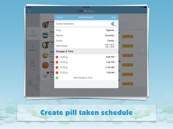 Screenshot #6 pour Pill Monitor Pro for iPad