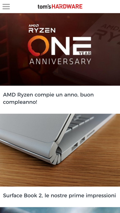 Screenshot #1 pour Tom's Hardware Italia