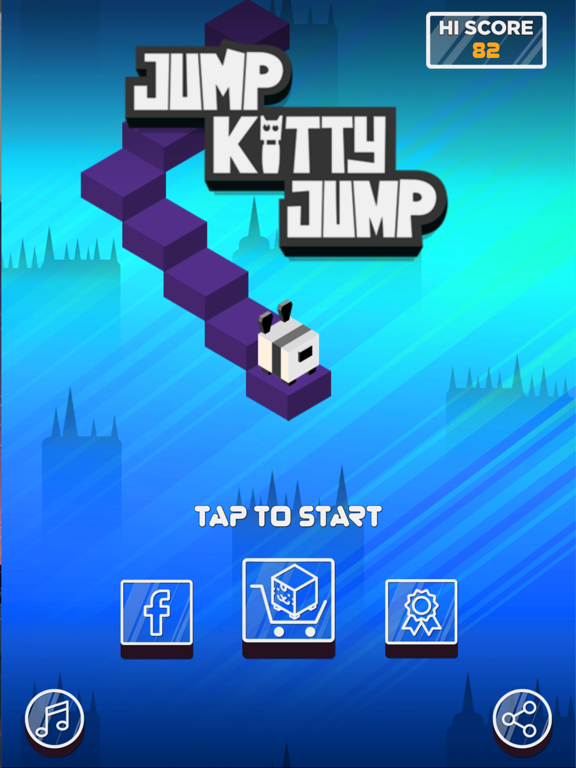 Screenshot #4 pour Jump Kitty Jump - Cube Jumper