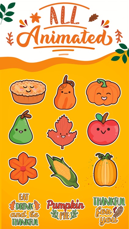 Thanksgiving Day Stickers *