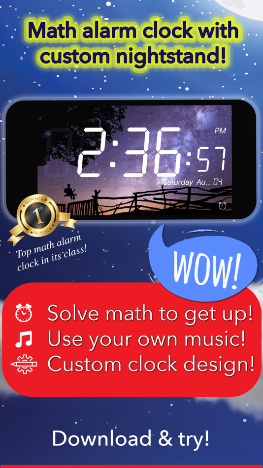 Math Alarm Clock by Mathy - 1.1.9 - (iOS)