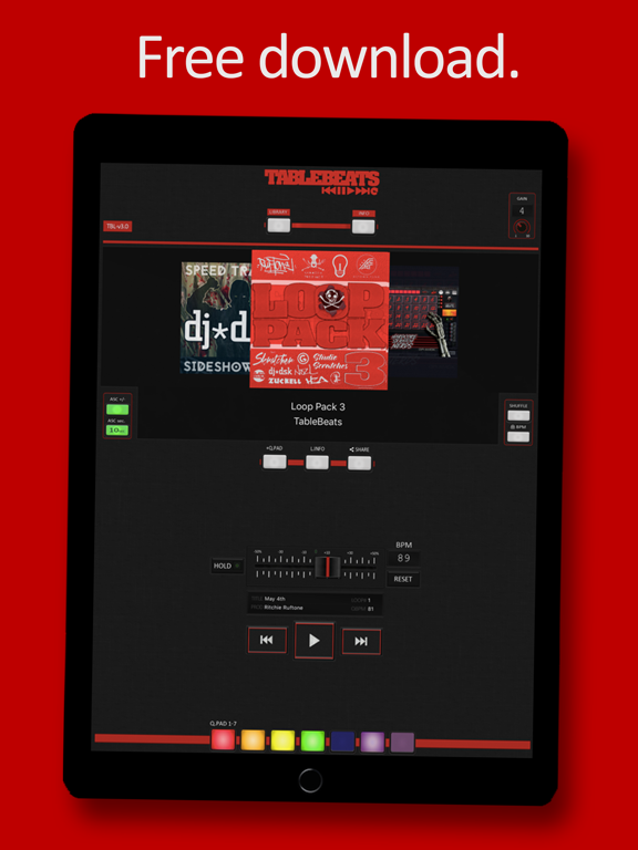 TableBeats: Scratch DJ Library iPad screenshot 6 - Music app