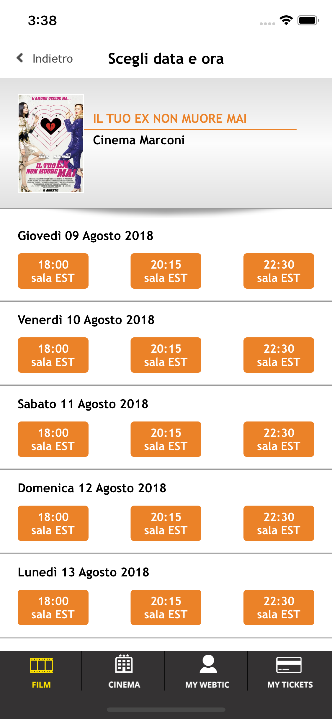 Webtic Stasera al Cinema