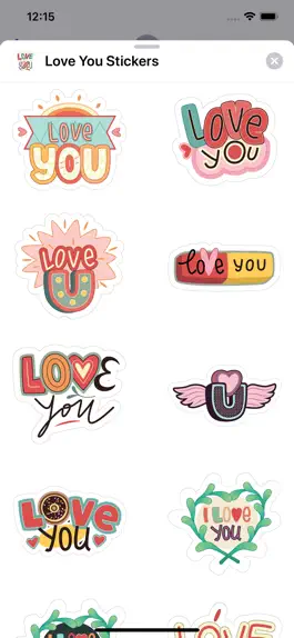 Game screenshot Love You Sticker Pack hack