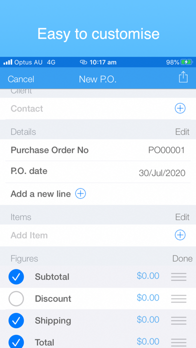 Purchase Order Pro, PO maker Screenshot