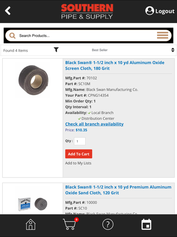 Southern Pipe and Supply iPad screenshot 4 - Business app
