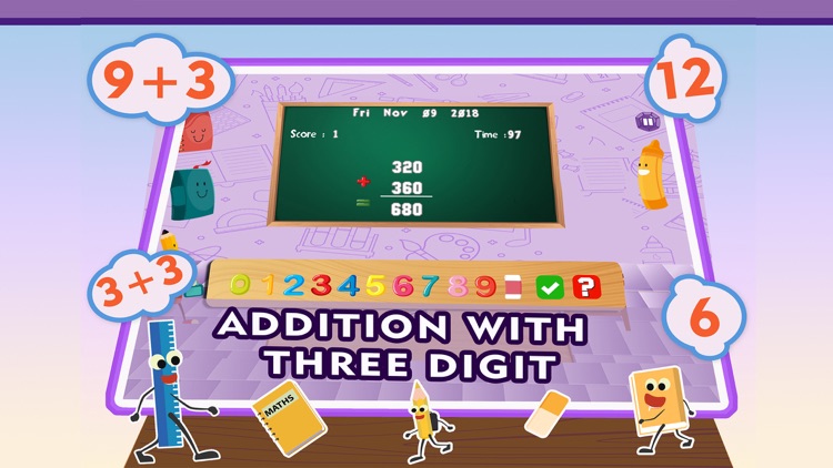 Math Addition Quiz Kids Games