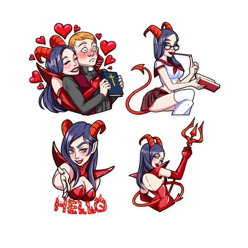 LadyDevilMoji - Stickers Pack icon