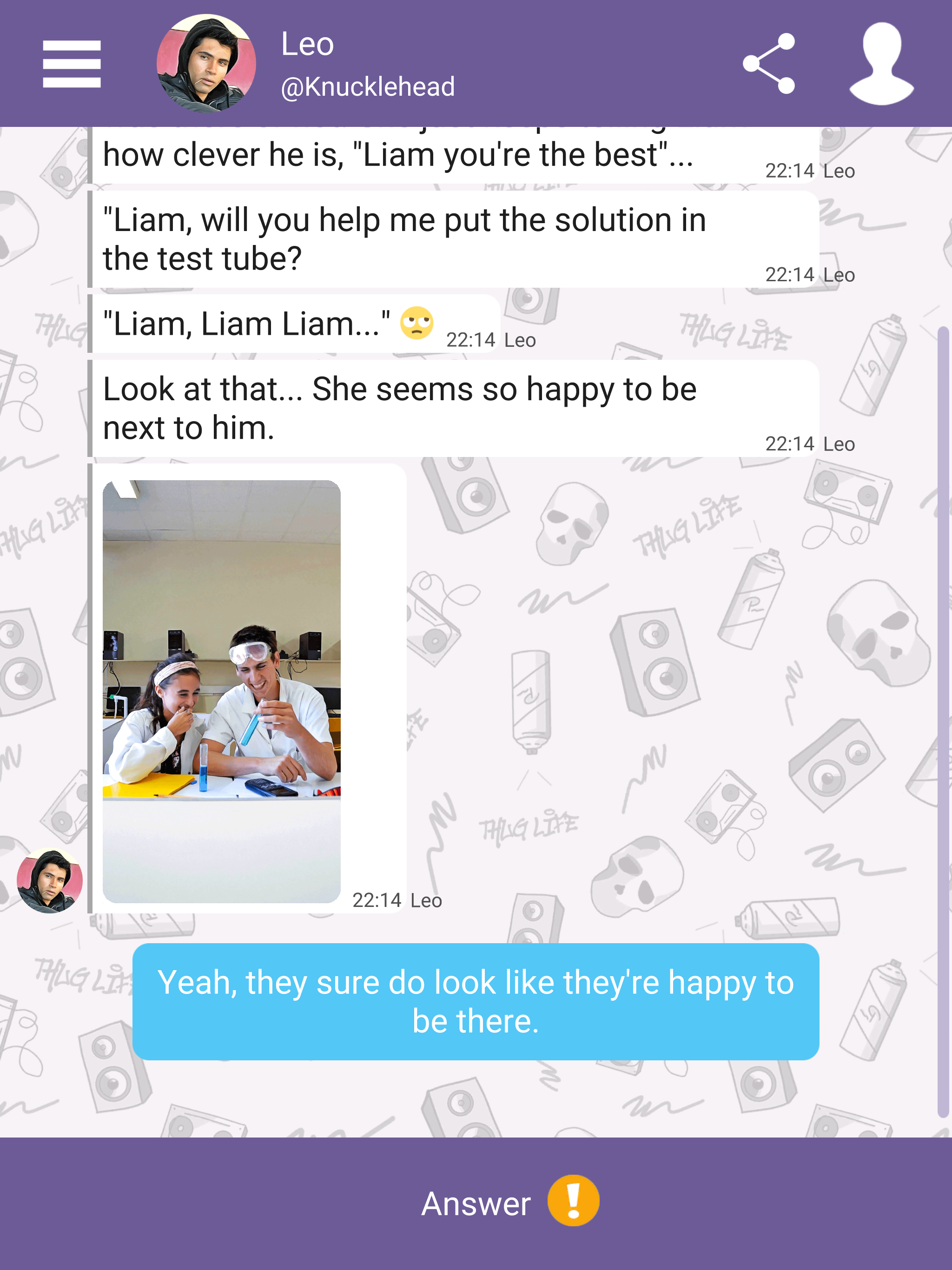 Hey Love Tim: Chat Story