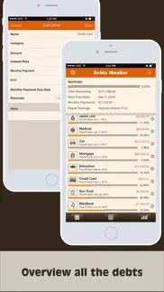 debts monitor pro iphone screenshot 1