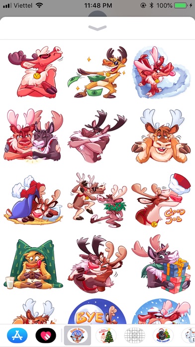 Christmas Reindeer Fun Sticker screenshot 3