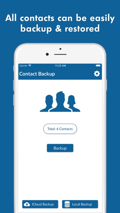 Screenshot #1 pour Contact Backup - Restore