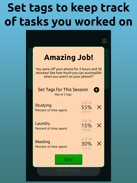 Get Off Your Phone iPad screenshot 6 - Productivity app