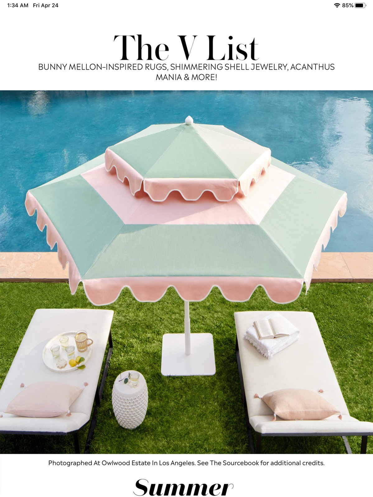 Veranda Magazine US ipad screenshot 2