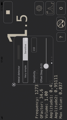 DIY Metal Detector (Au,Ag,Fe) screenshot 6