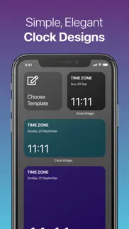 clock widget: custom clock app iphone screenshot 3