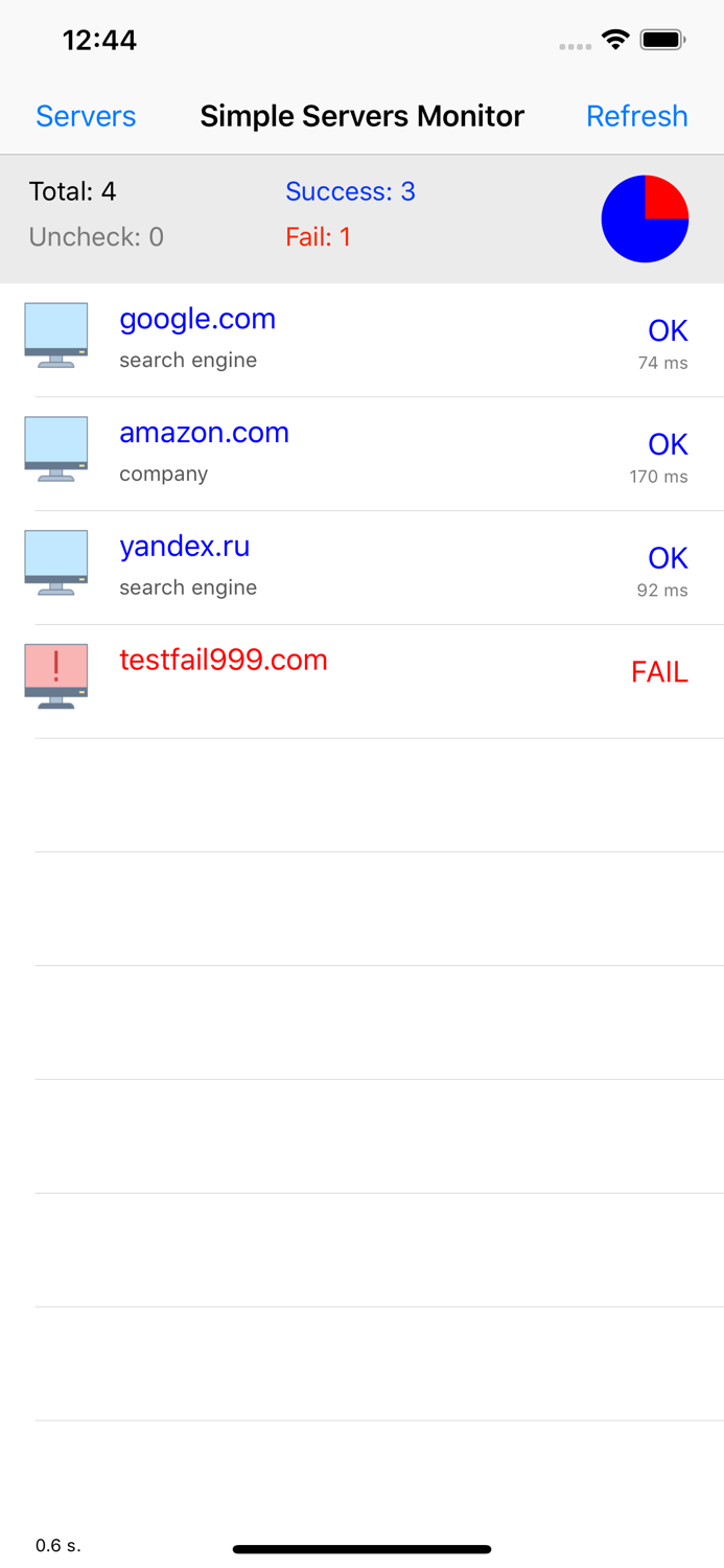 Simple Servers Monitor