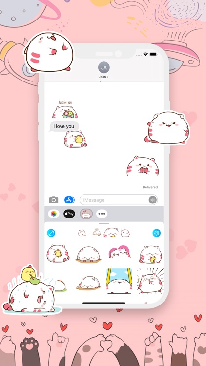 Cute Chubby Kitten Stickers screenshot-5