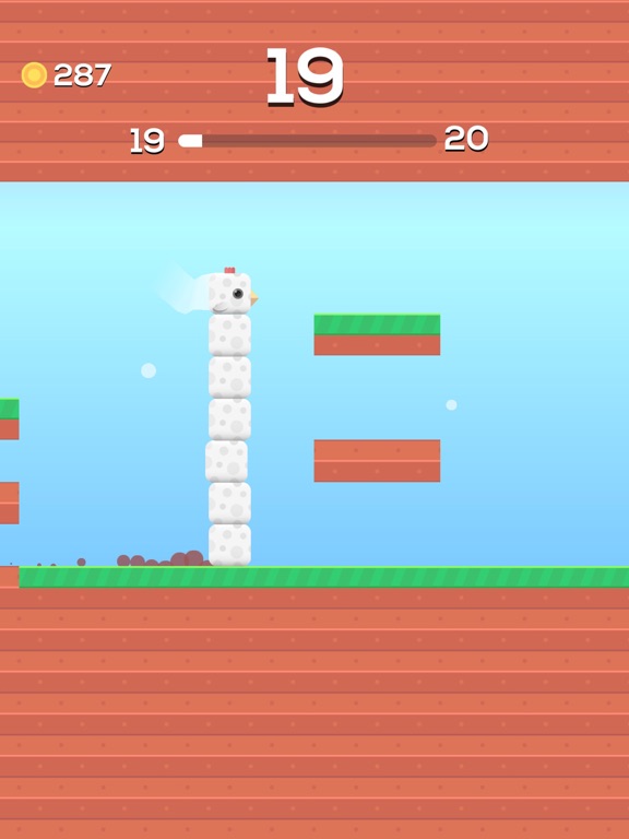 Screenshot #4 pour Square Bird - Flappy Chicken