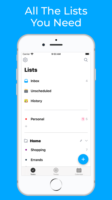 To Do List, Calendar Organizer Screenshot