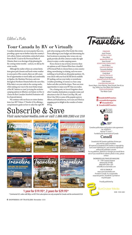 Snowbirds & RV Travelers