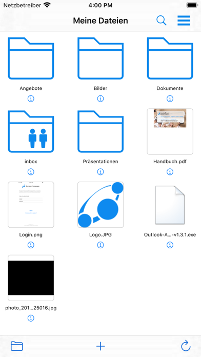Business Filemanager Screenshot