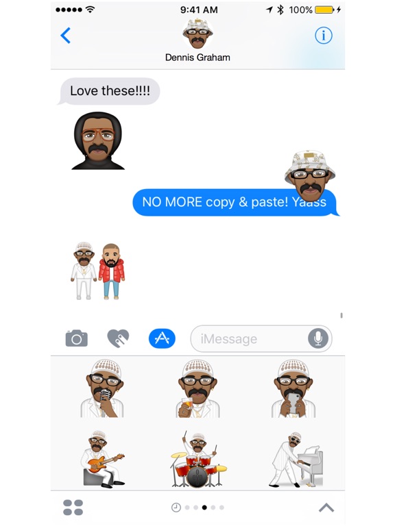 Screenshot #4 pour Dennis Graham™ - Moji Stickers
