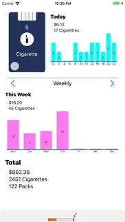 cigarette count iphone screenshot 1