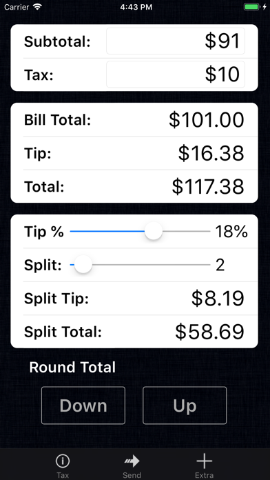 Tip Calculator % Pro Screenshot 4