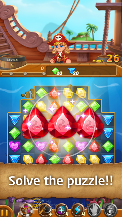 Jewels Ocean: Match3 Puzzle Screenshot
