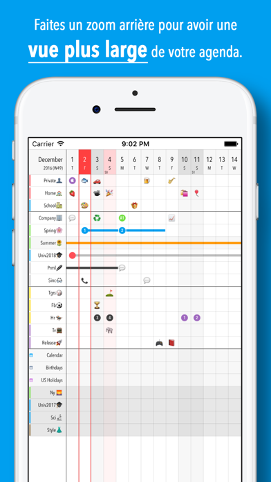 Screenshot #2 pour Grid Calendar