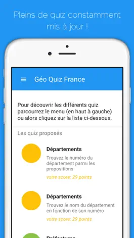 Game screenshot Géo Quiz France mod apk