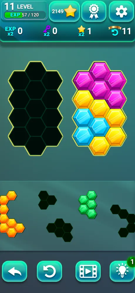 Hexa Gems Puzzle