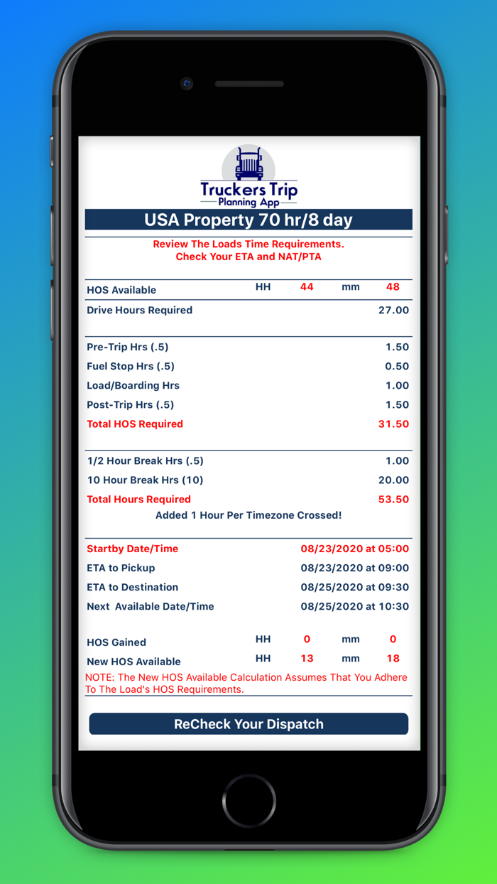 Truckers Trip Planning Solo