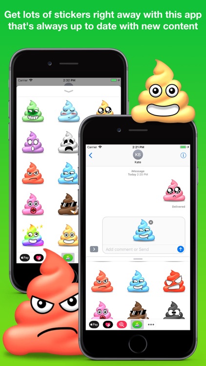 Color Poop Stickers