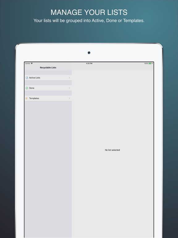 Screenshot #4 pour Recyclable CheckLists