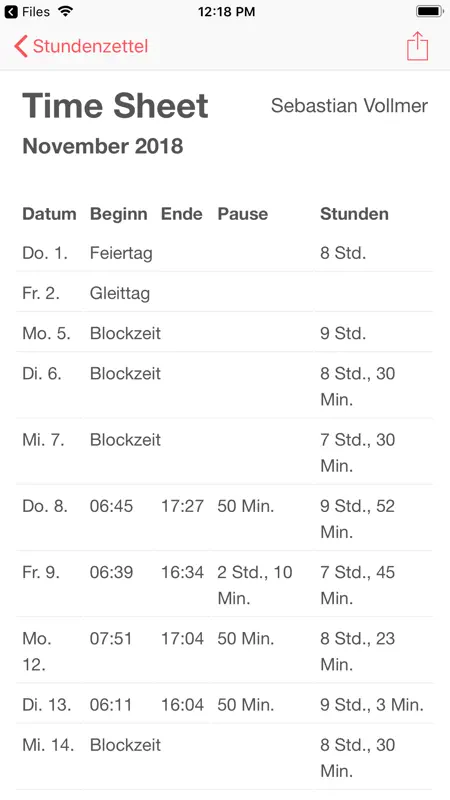 Time Guard - die Zeiterfassung screenshot 8 of 8
