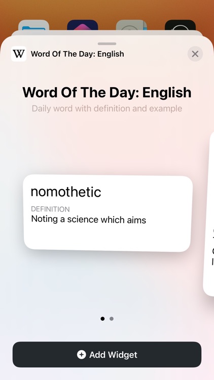 Word Of The Day: English