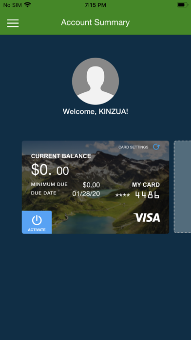 Kinzua Credit Screenshot