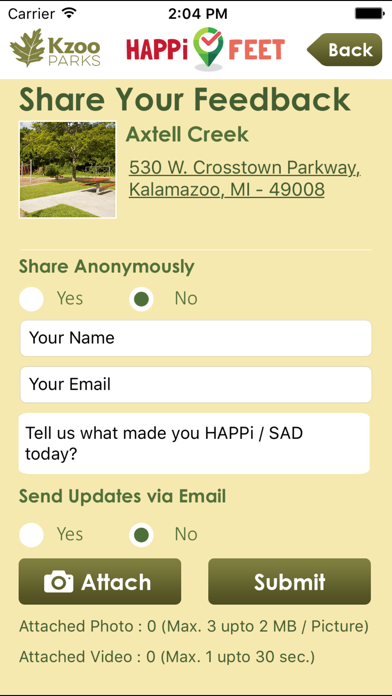 HAPPiFEET-Kzoo Parks Screenshot