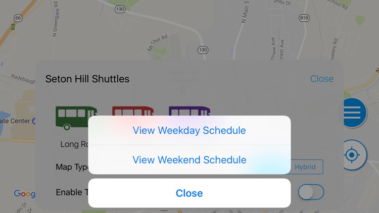 Seton Hill Shuttle Tracker