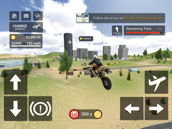 Flying Motorbike Simulator screenshot 2