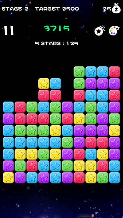 Popping Stars-classic game Screenshot