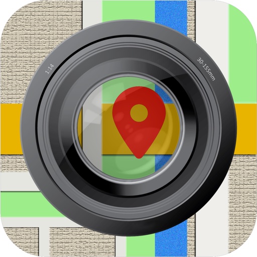 MapCamera: Add Map to Photo icon